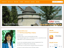 Tablet Screenshot of cdu-myk.de